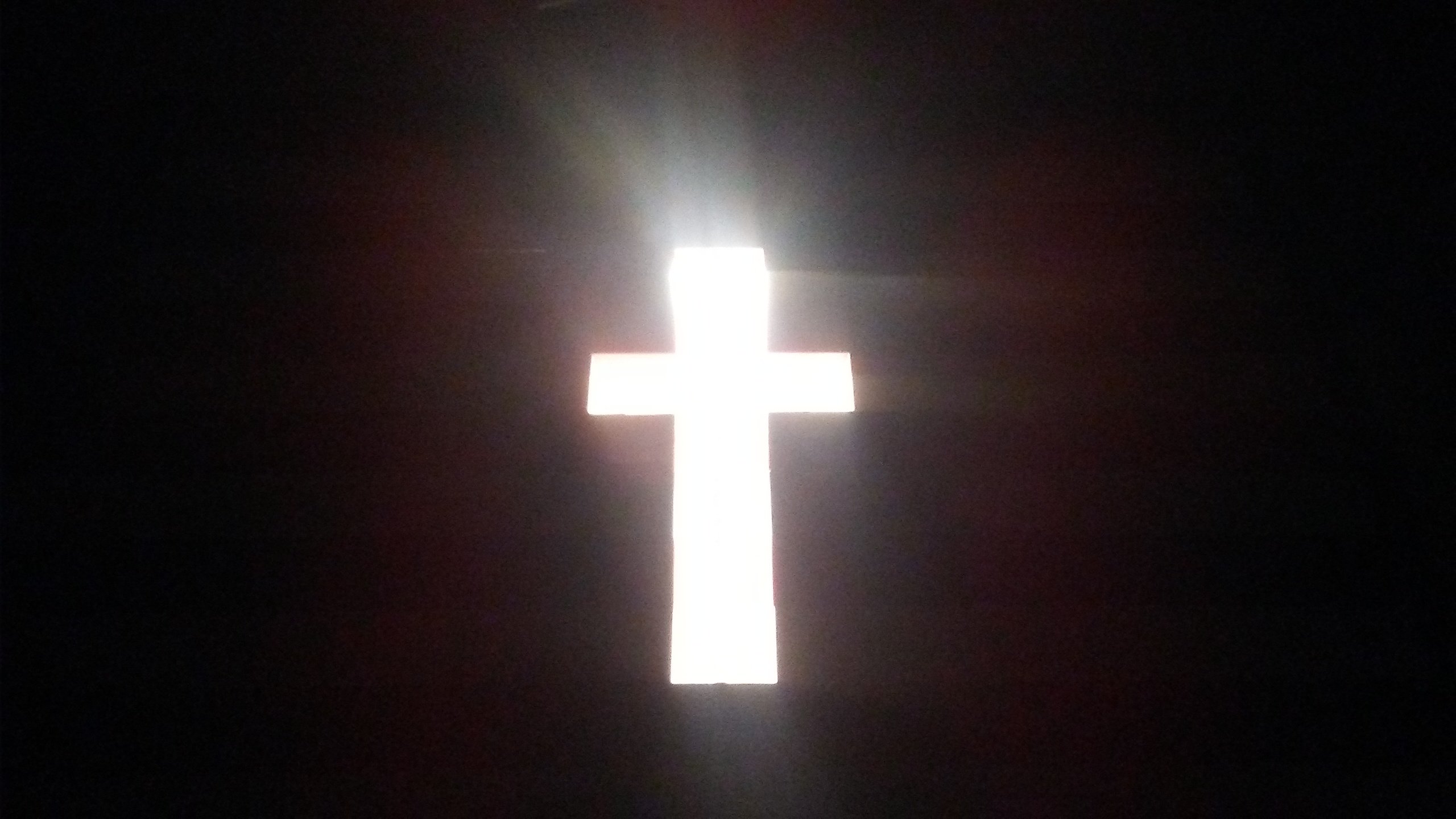 Christian Cross w/ Lighted Cross