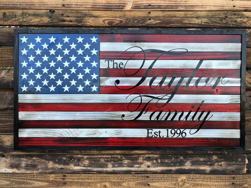 Patriotic Family Flag