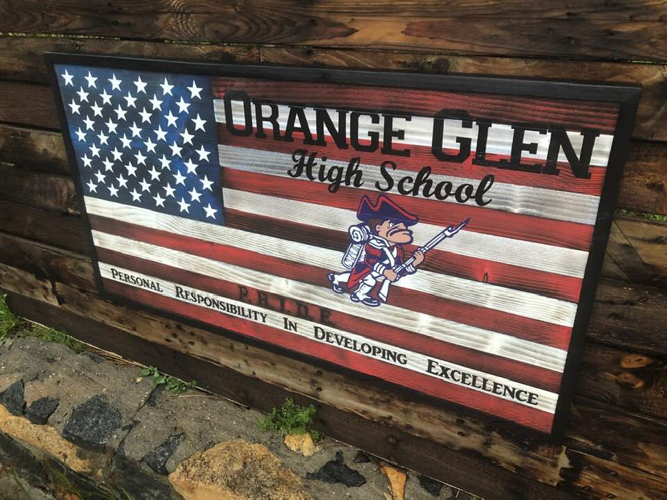 Patriotic School & District Flags
