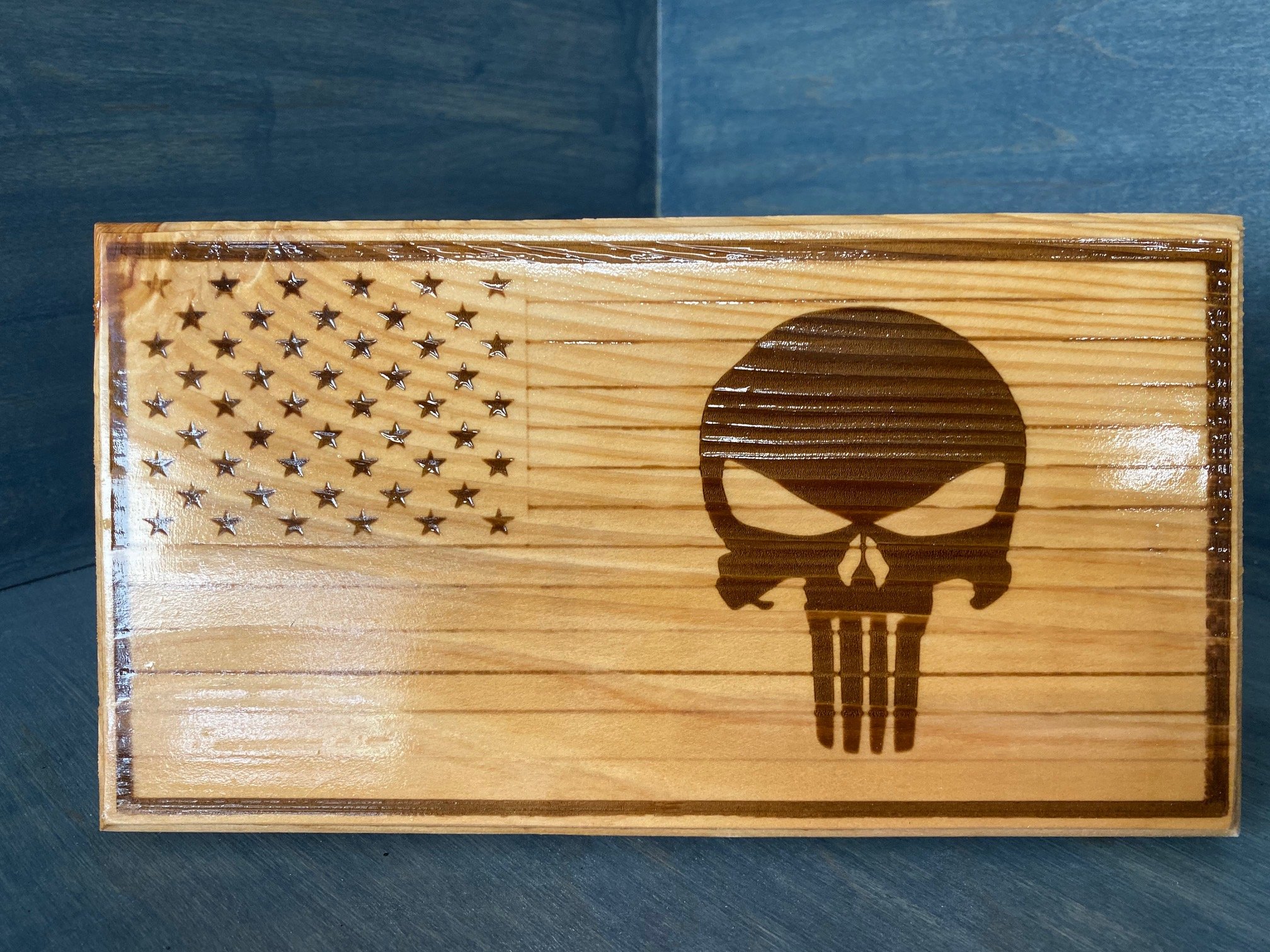 Punisher Desk Flag Plaque