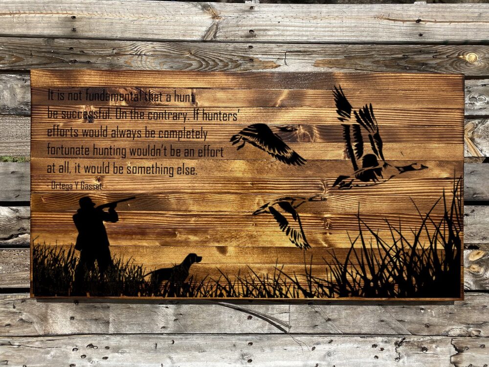 The Duck Hunter Rustic Sign