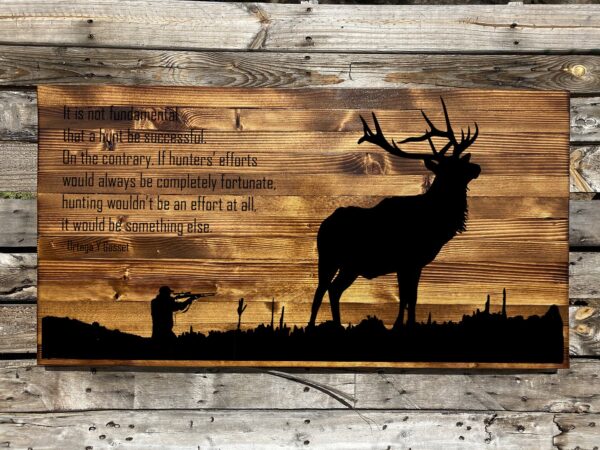 The Hunter Rustic Sign