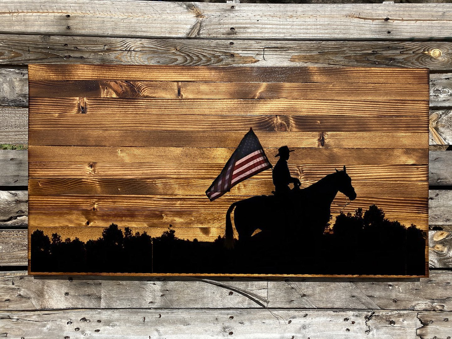 Rustic Art - Patriotic Youth